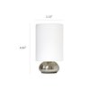 Simple Designs Gemini Mini Touch Lamp with Brushed Nickel Base, Ivy, PK 2 LT2016-IVY-2PK